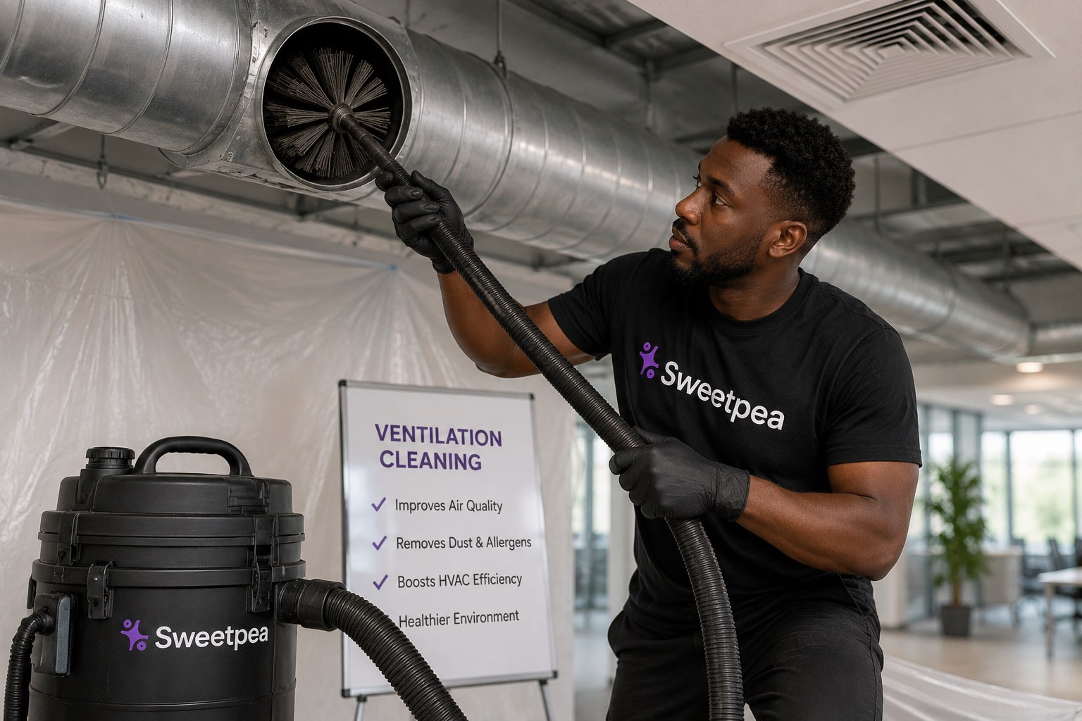 Ventilation system cleaning service